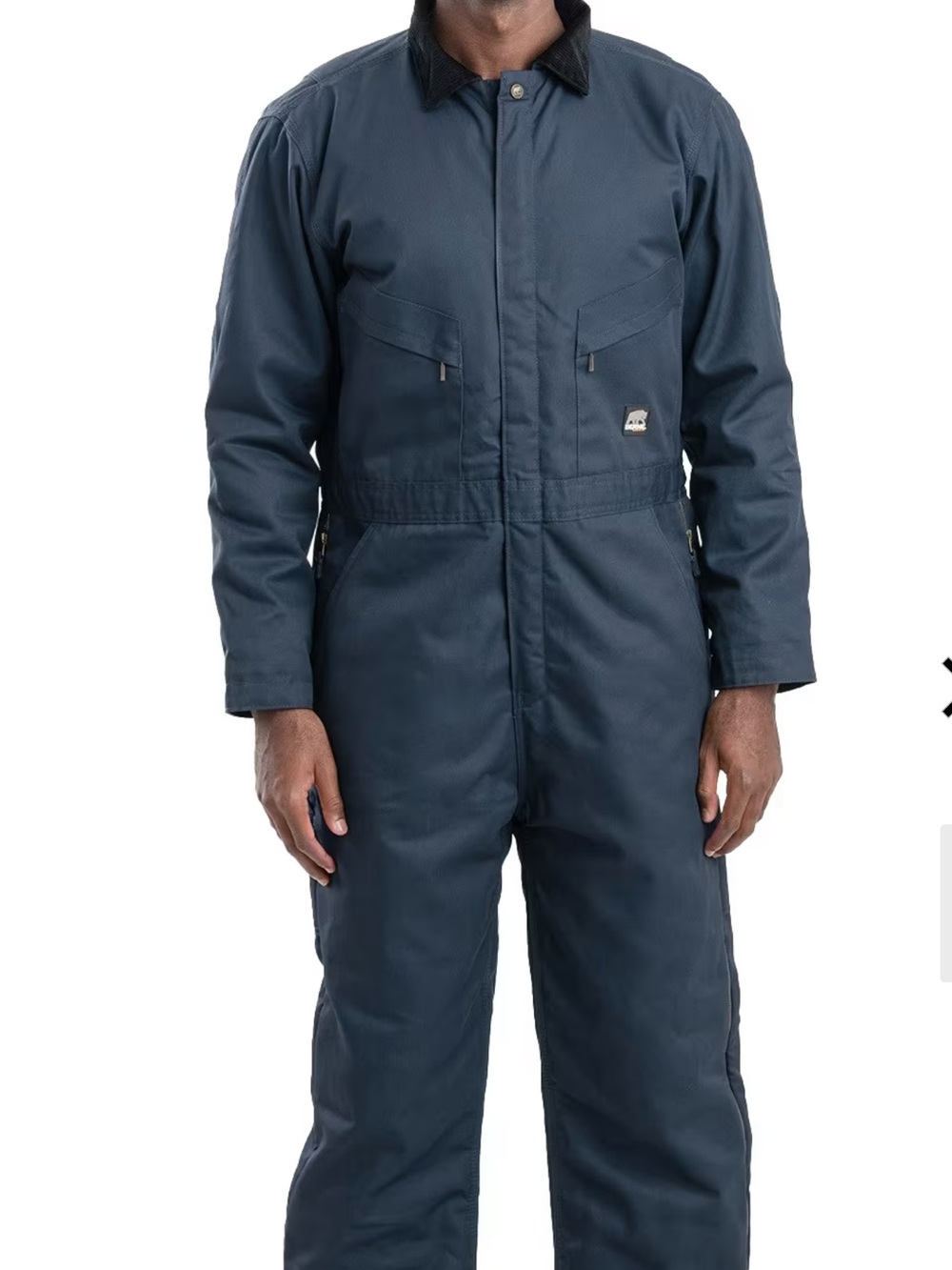 BERNE HERITAGE TWILL INSULATED COVERALLS NAVY - XL